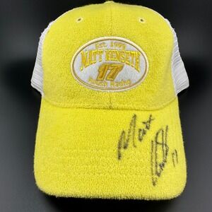Matt Kenseth 17 Signed Roush Racing NASCAR Trucker Hat Team Caliber Cap